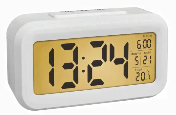 TFA 60.2018.02 - Digital alarm clock - Rectangle - White - Plastic - 0 - 50 °C - °C-2