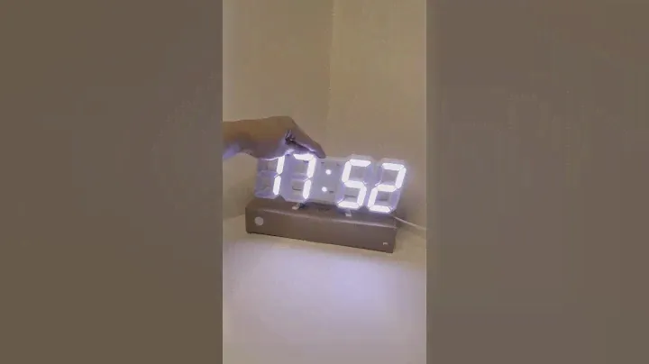 🕰️ aesthetic unboxing digital led clock for desk setup