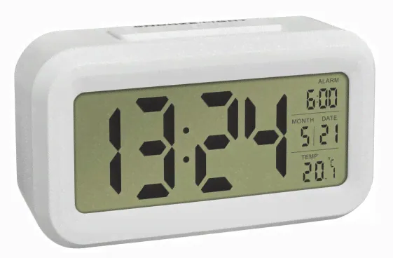 TFA 60.2018.02 - Digital alarm clock - Rectangle - White - Plastic - 0 - 50 °C - °C-1