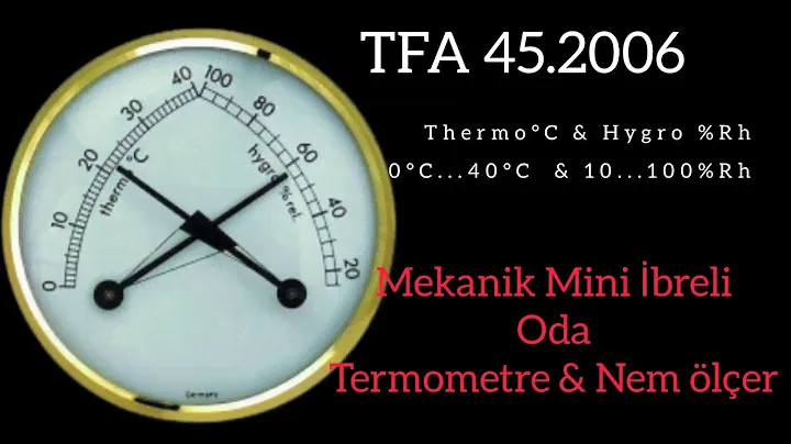 TFA 45.2006™ Thermo & Hygro | Evinizde | Ofisinizde | Cafeteryada | Restoranda Ölçüm yapabilirsiniz
