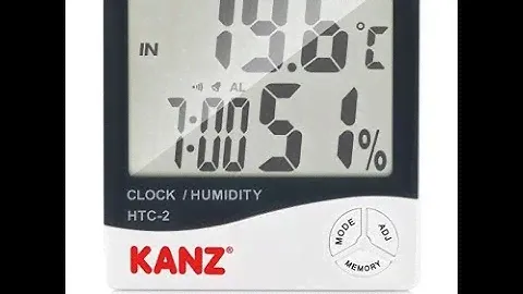 Kanz HTC-2 Sıcaklık ve Nem Ölçer / Temperature Clock/Humidity